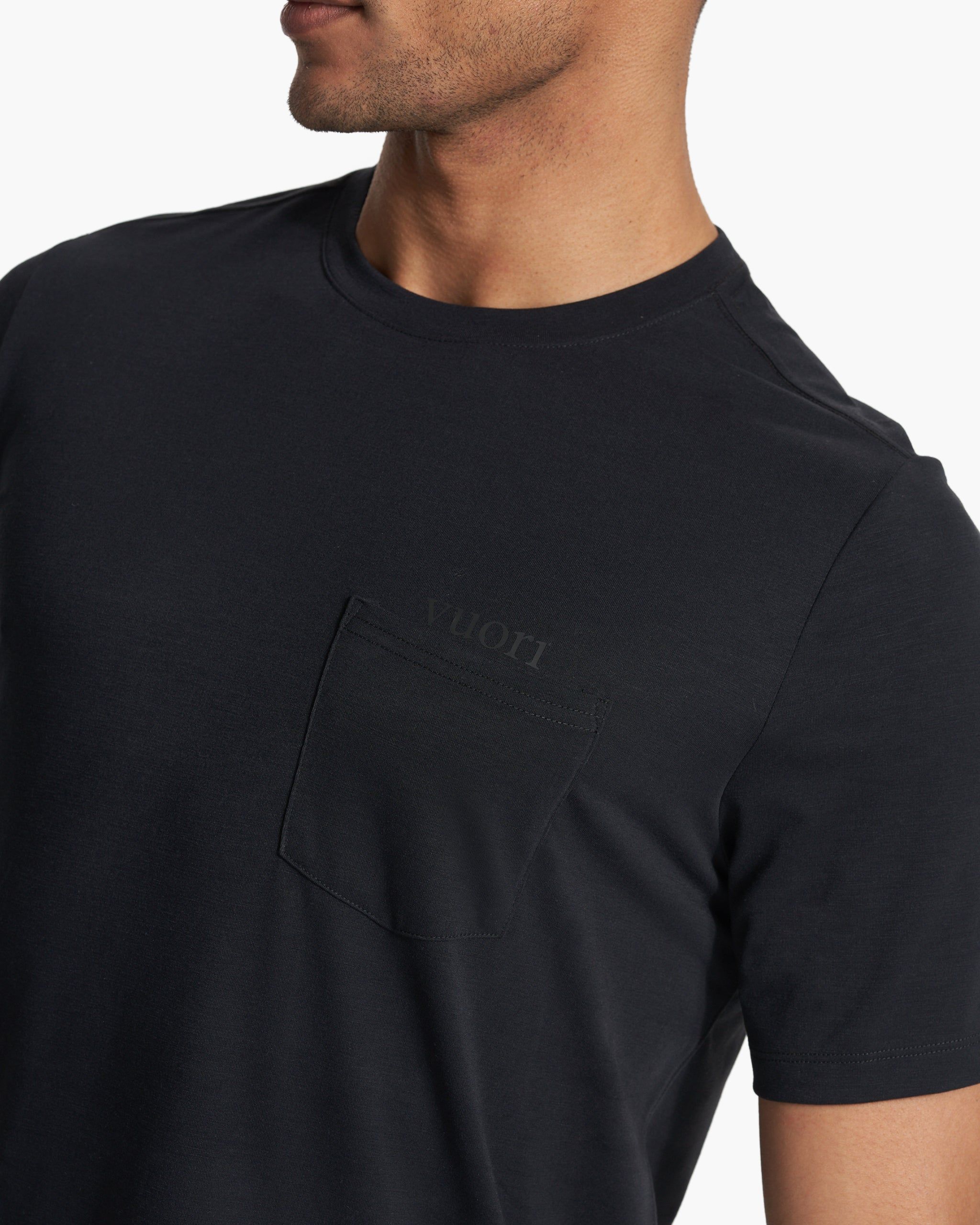 Current Pocket Tee | Black sold by Vuori product image thumbnail 3