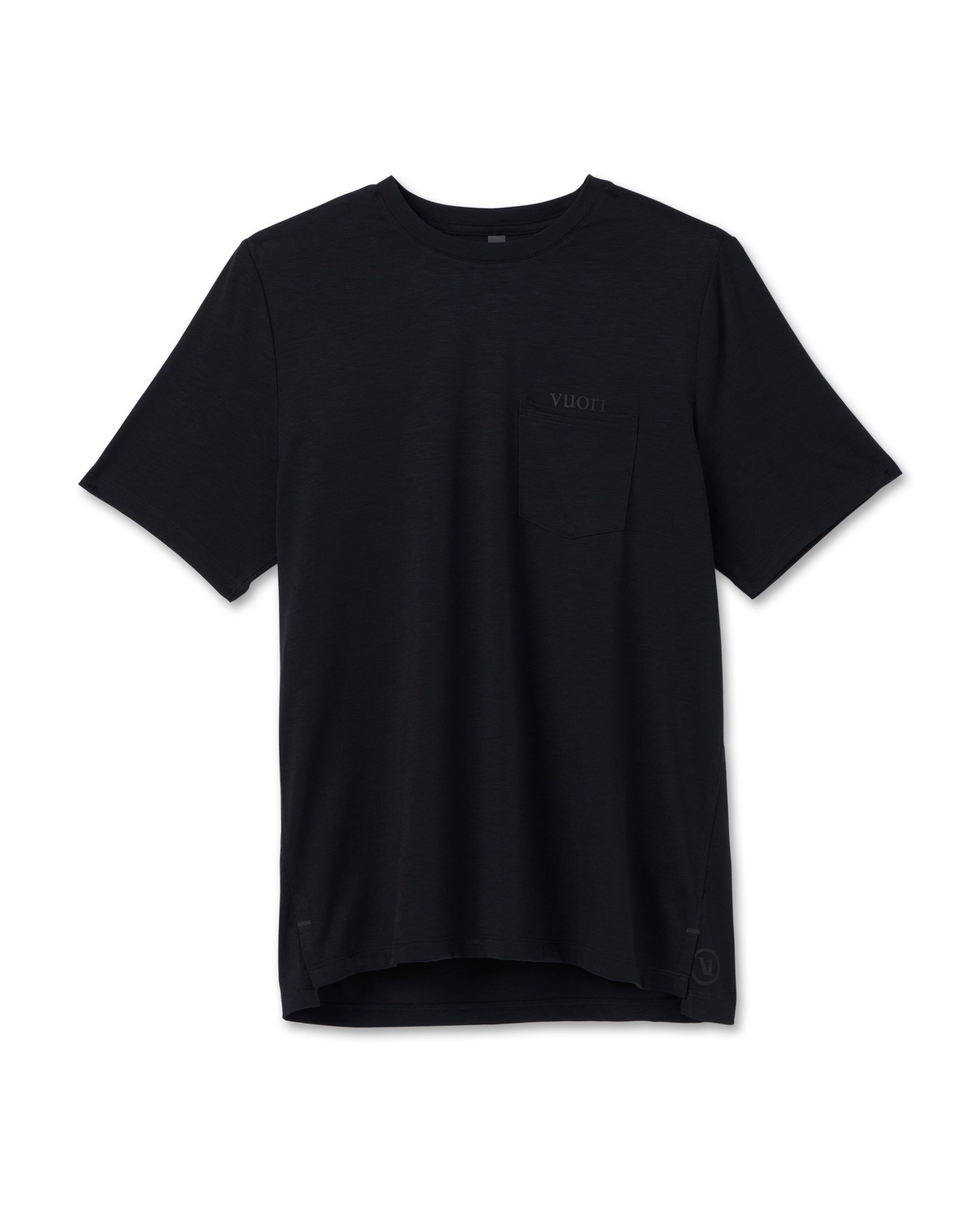 Current Pocket Tee | Black sold by Vuori