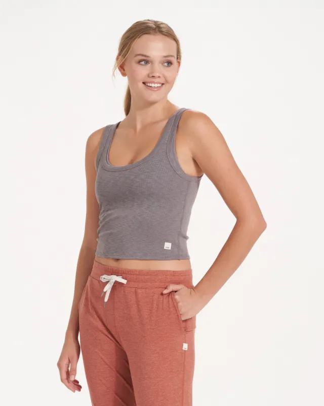 Sunrise Crop Tank | Smoke sold by Vuori