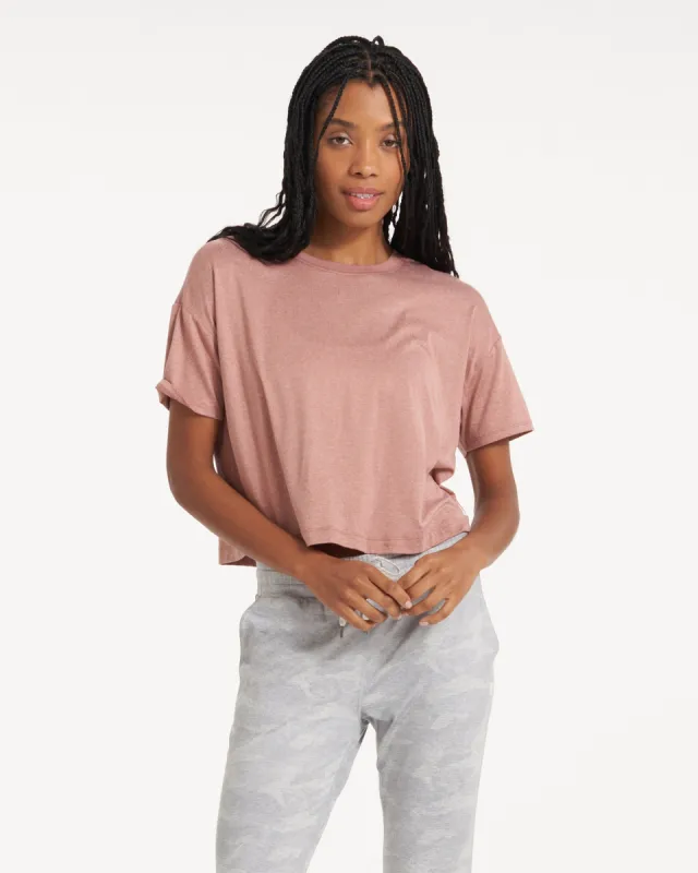 Energy Tee | Light Terracotta Heather sold by Vuori