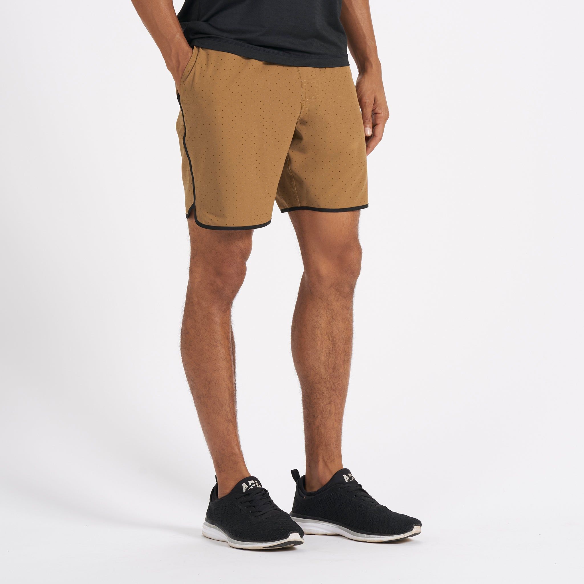 Banks Short | Tobacco Micro Dot sold by Vuori product image thumbnail 3