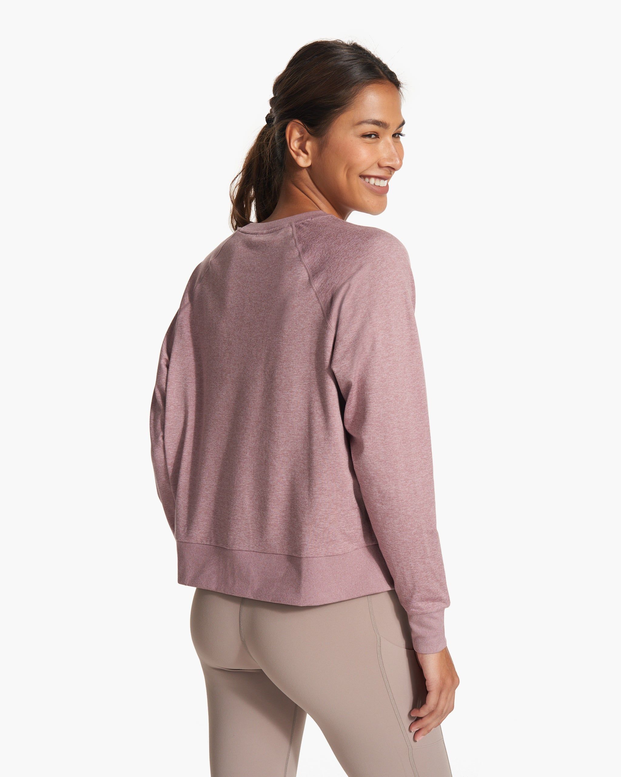 Long Sleeve Halo Crew | Orchid Heather sold by Vuori product image thumbnail 4