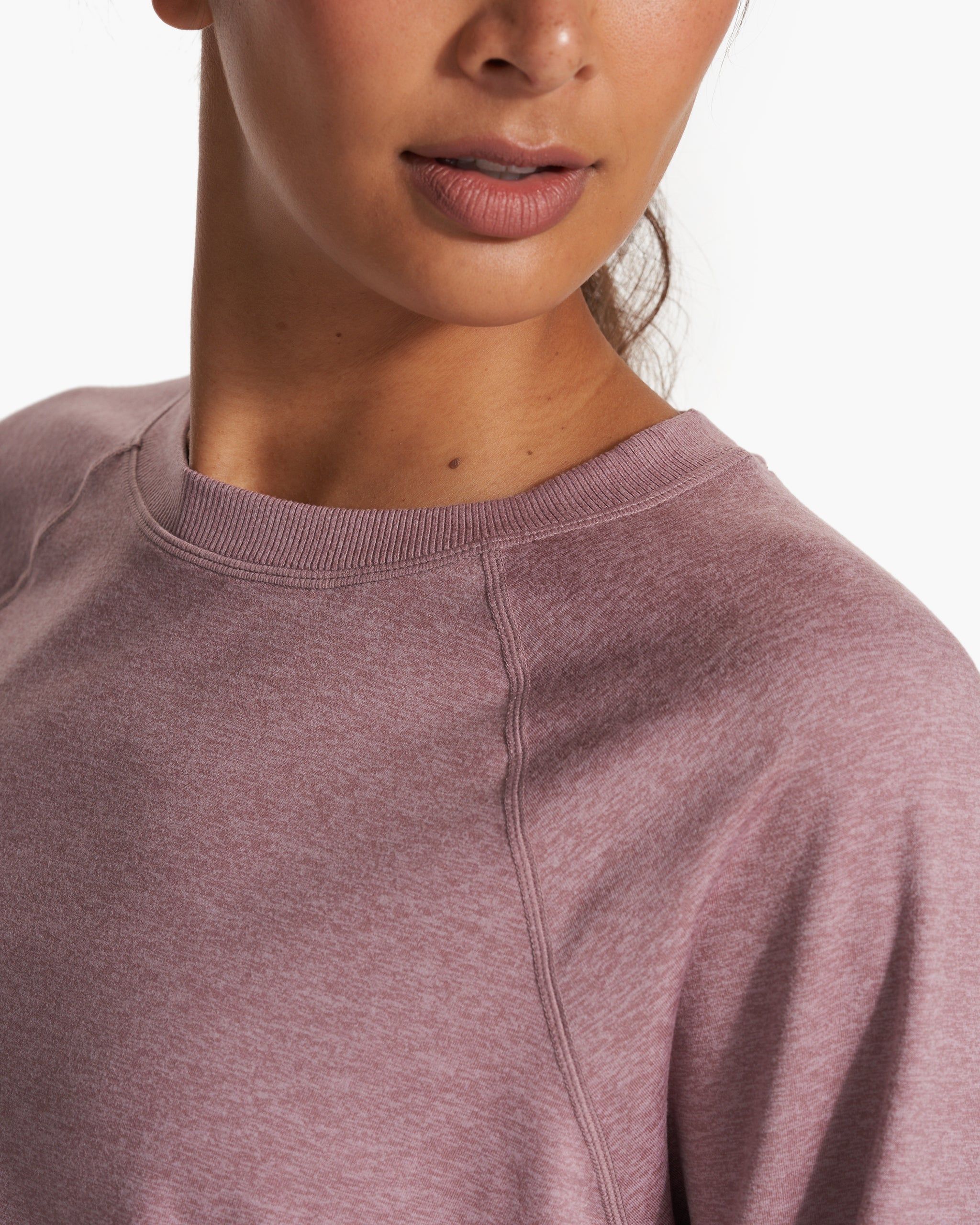 Long Sleeve Halo Crew | Orchid Heather sold by Vuori product image thumbnail 3
