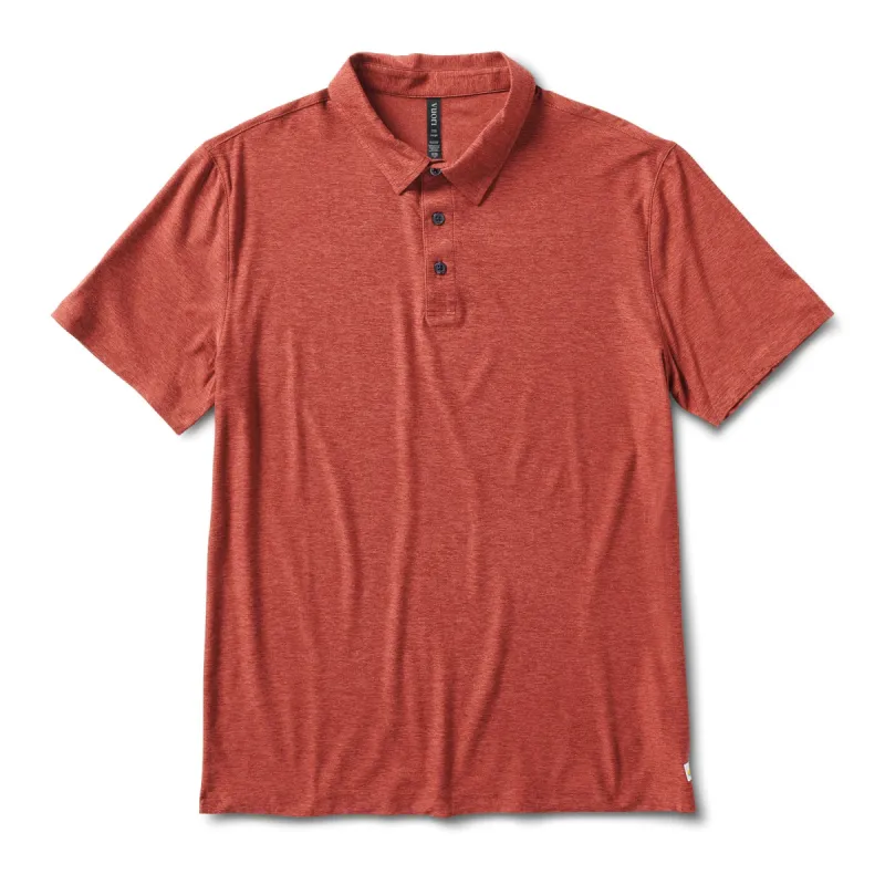 Strato Tech Polo | Red Clay Heather sold by Vuori