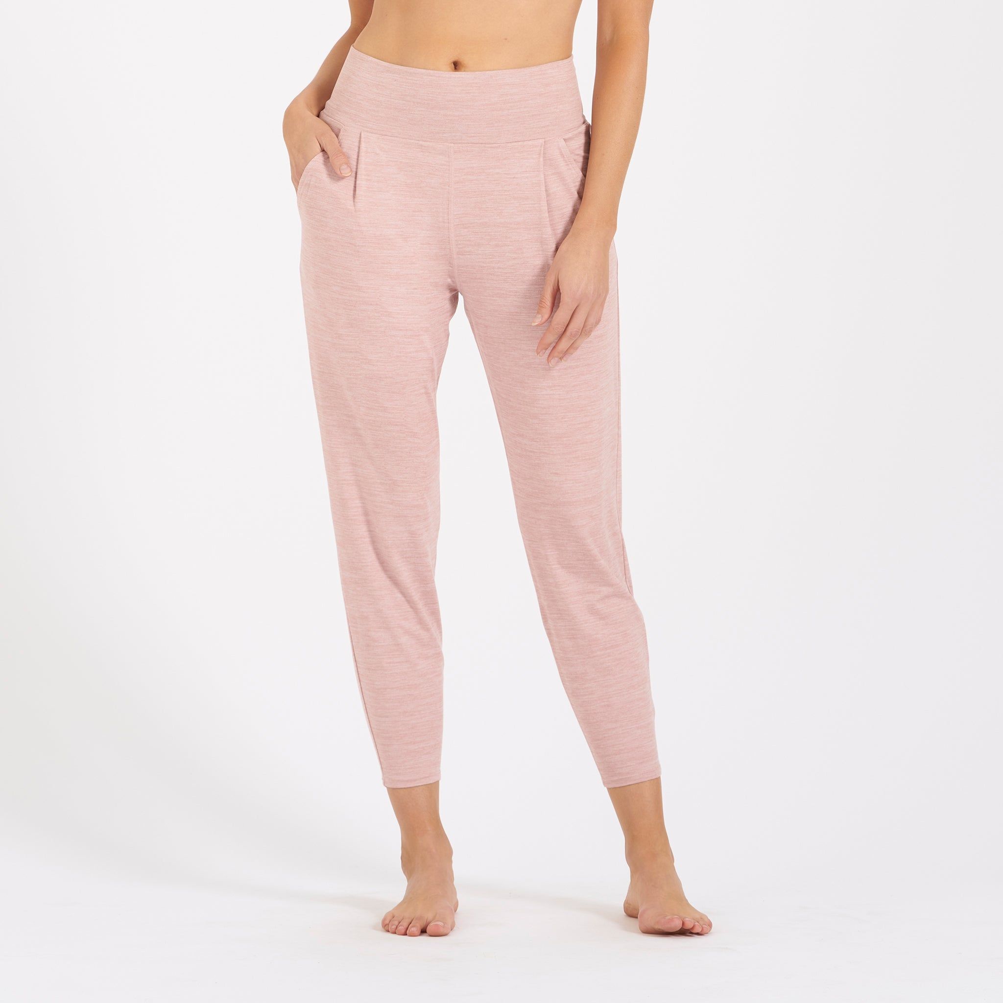 Lux At Ease Pant | Burnt Clay Heather sold by Vuori