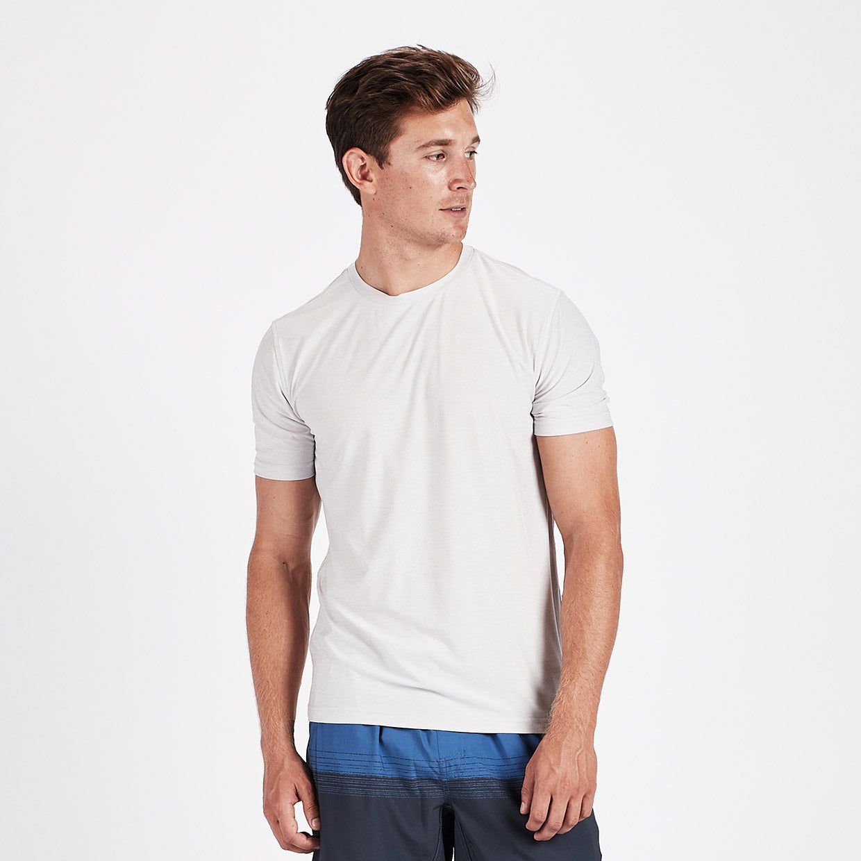 Strato Tech Tee | Salt Heather sold by Vuori product image thumbnail 2