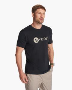 V1 Vuori Wordmark Logo Tee | Black/Teak sold by Vuori