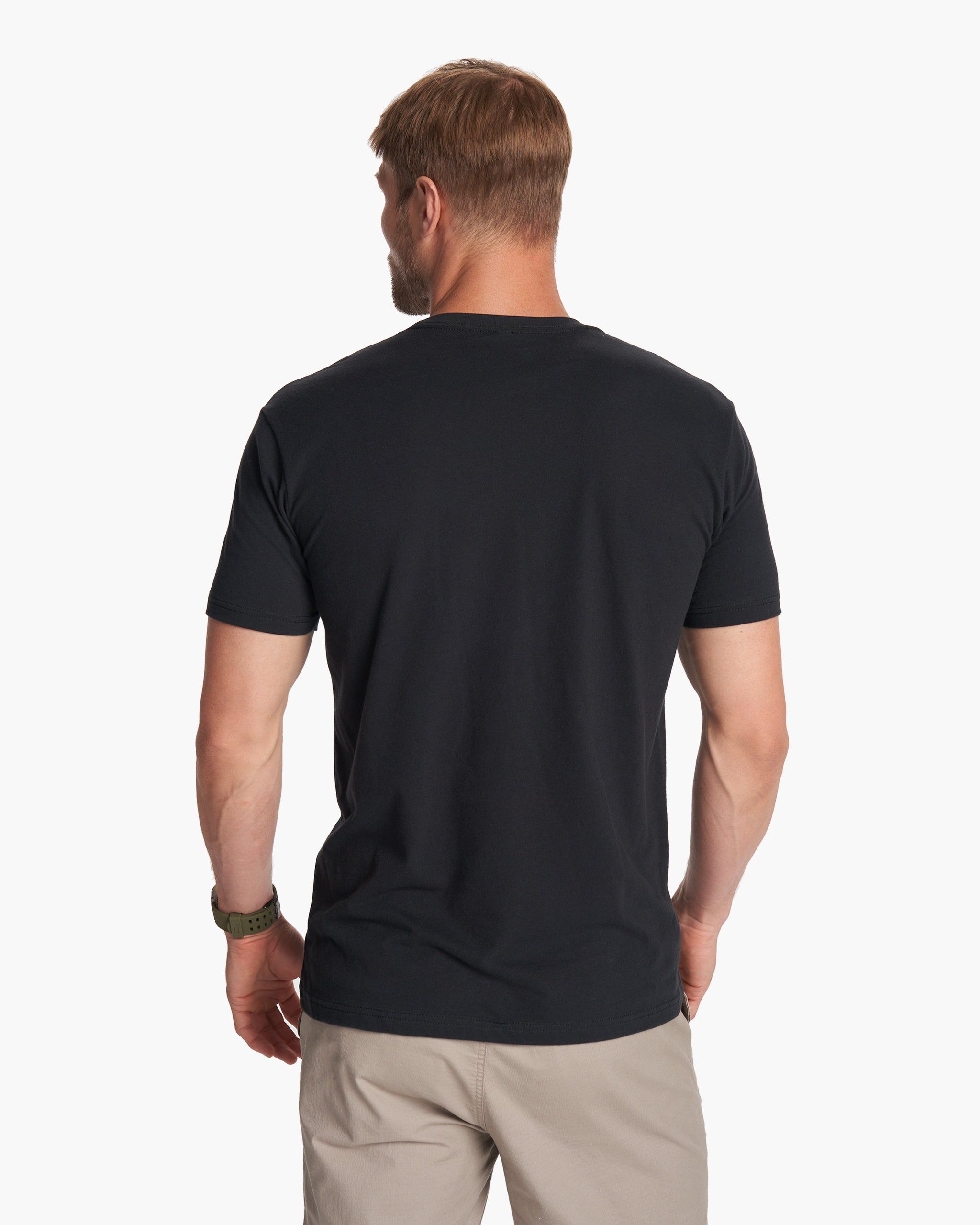 V1 Vuori Wordmark Logo Tee | Black/Teak sold by Vuori product image thumbnail 5