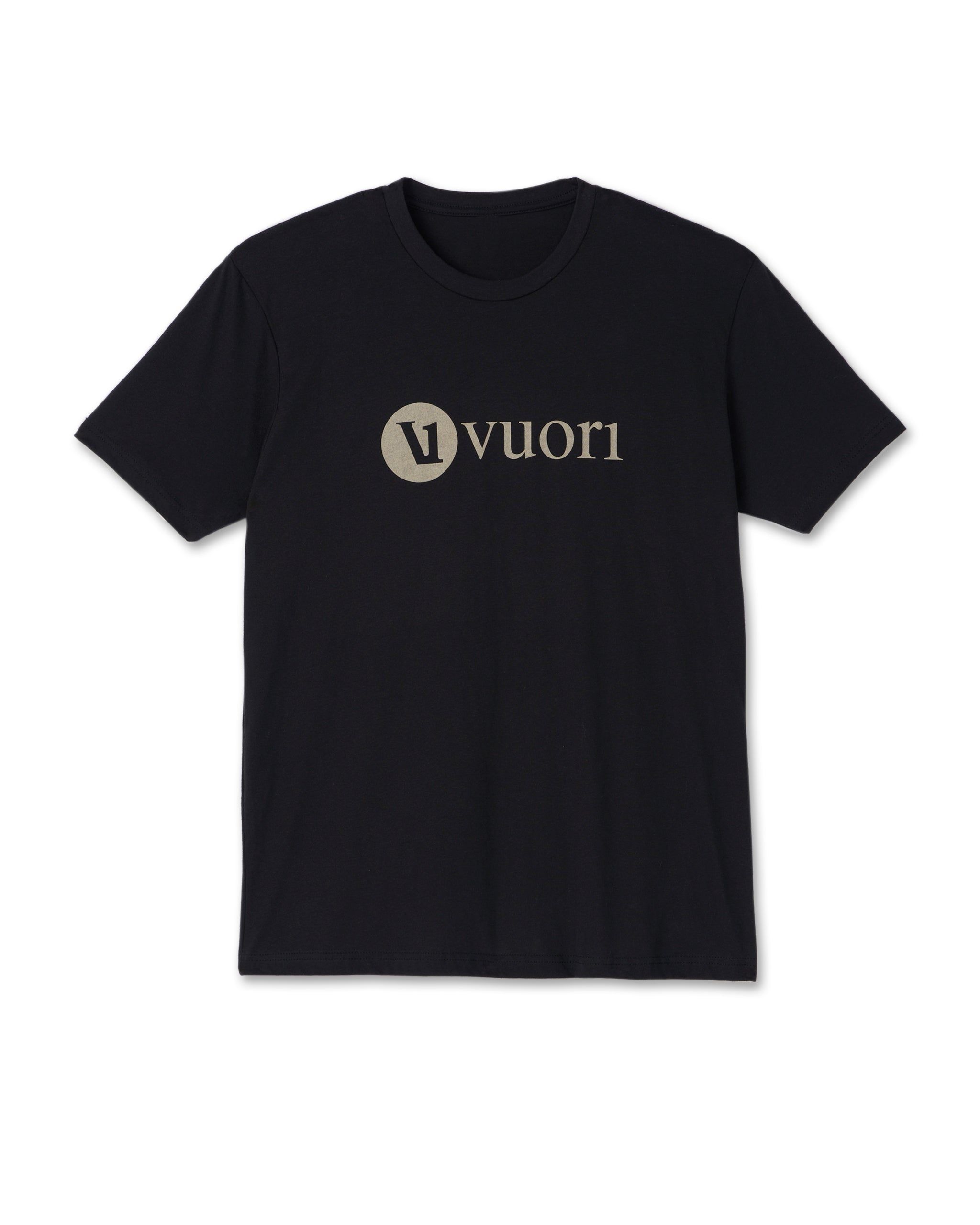 V1 Vuori Wordmark Logo Tee | Black/Teak sold by Vuori