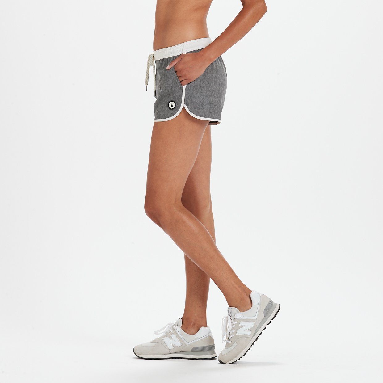 Tavi Short | Grey Linen Texture sold by Vuori product image thumbnail 2