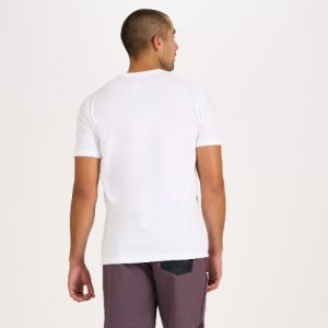 V1 Vuori Wordmark Logo Tee | White / Smoked Plum sold by Vuori