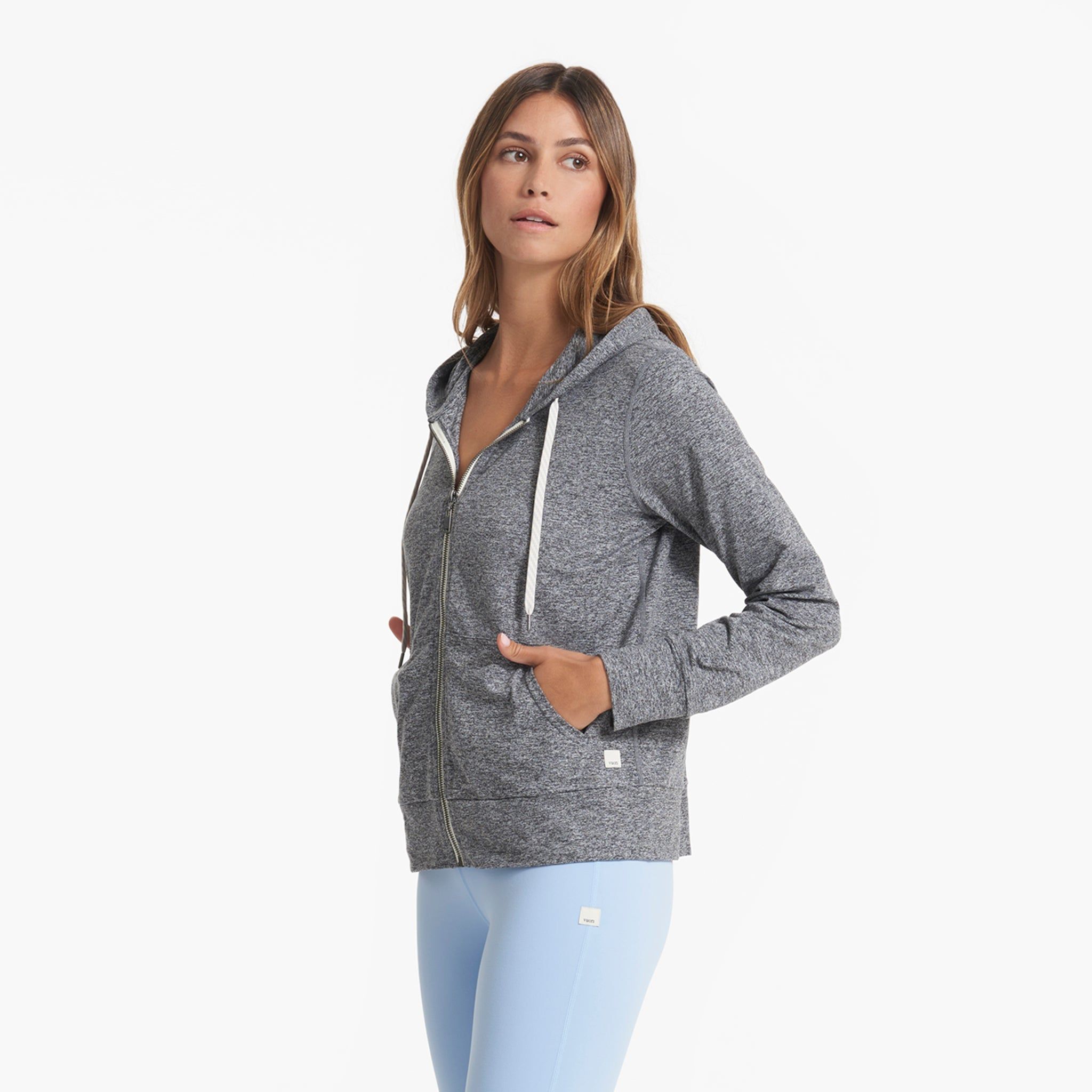 Halo Performance Hoodie 2.0 | Heather Grey sold by Vuori product image thumbnail 2
