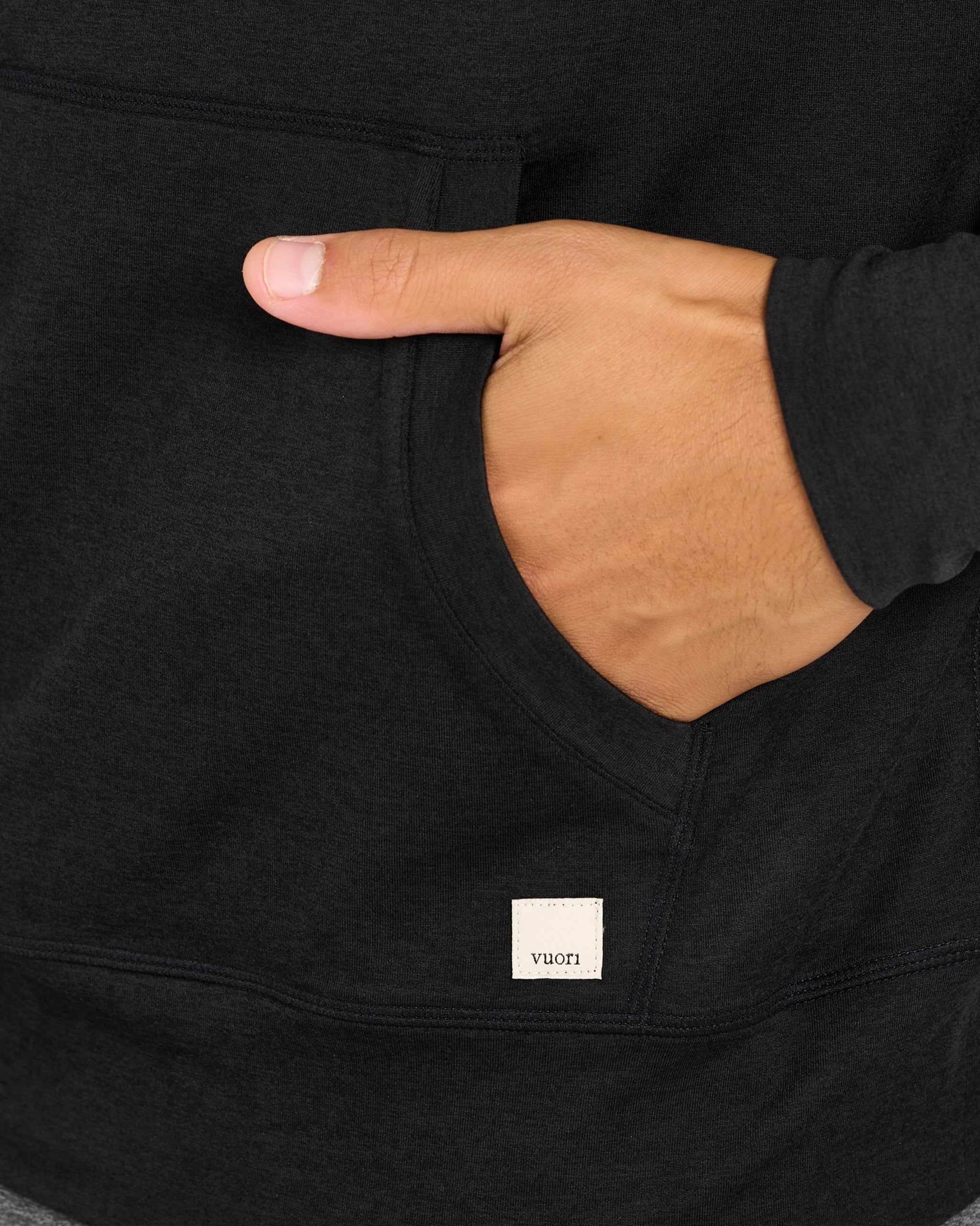 Ponto Performance Half Zip Hoodie | Black Heather sold by Vuori product image thumbnail 3