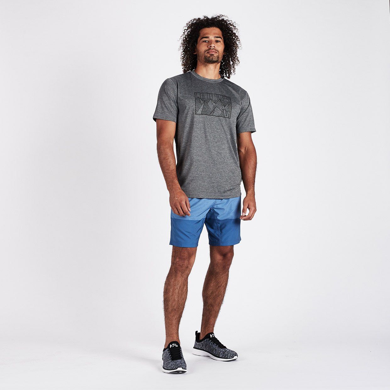 Stainglass Tech Tee | Heather Grey sold by Vuori product image thumbnail 4