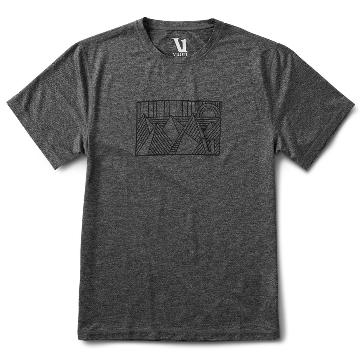 Stainglass Tech Tee | Heather Grey sold by Vuori