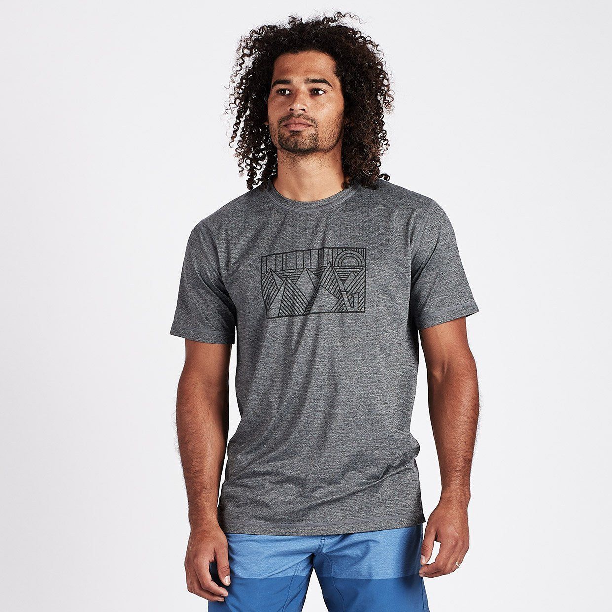 Stainglass Tech Tee | Heather Grey sold by Vuori product image thumbnail 2