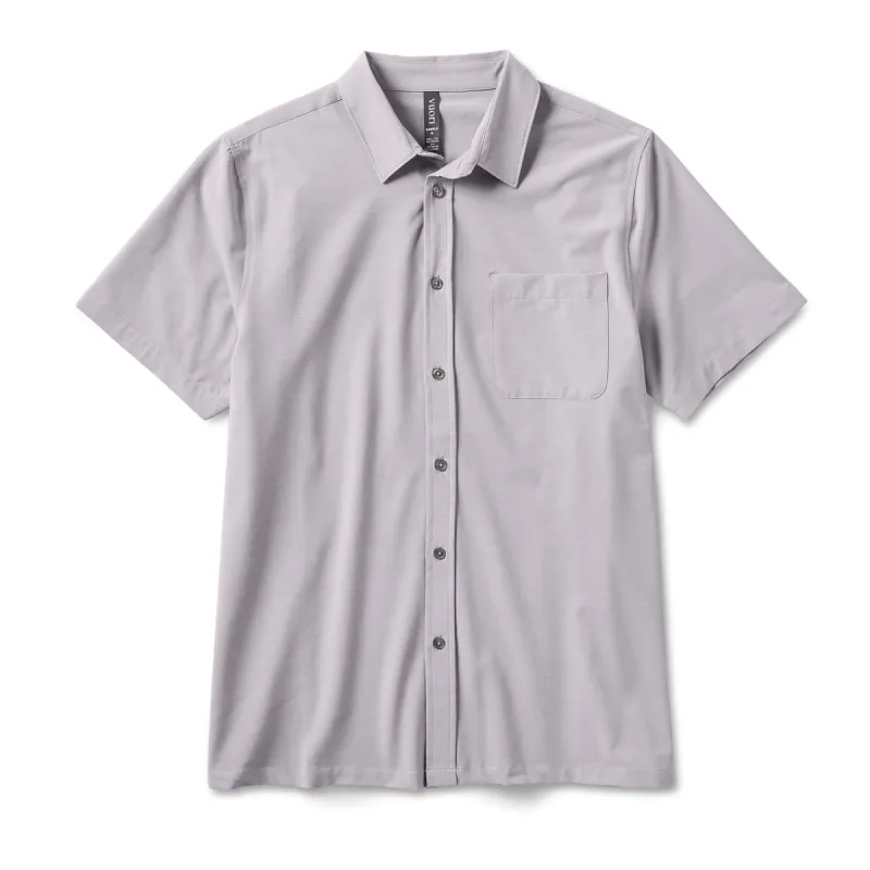 Short Sleeve Bridge Button Down | Fog sold by Vuori