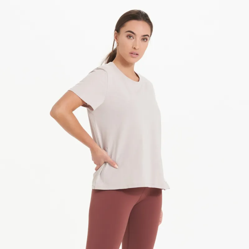 Feather Tee | Oyster sold by Vuori
