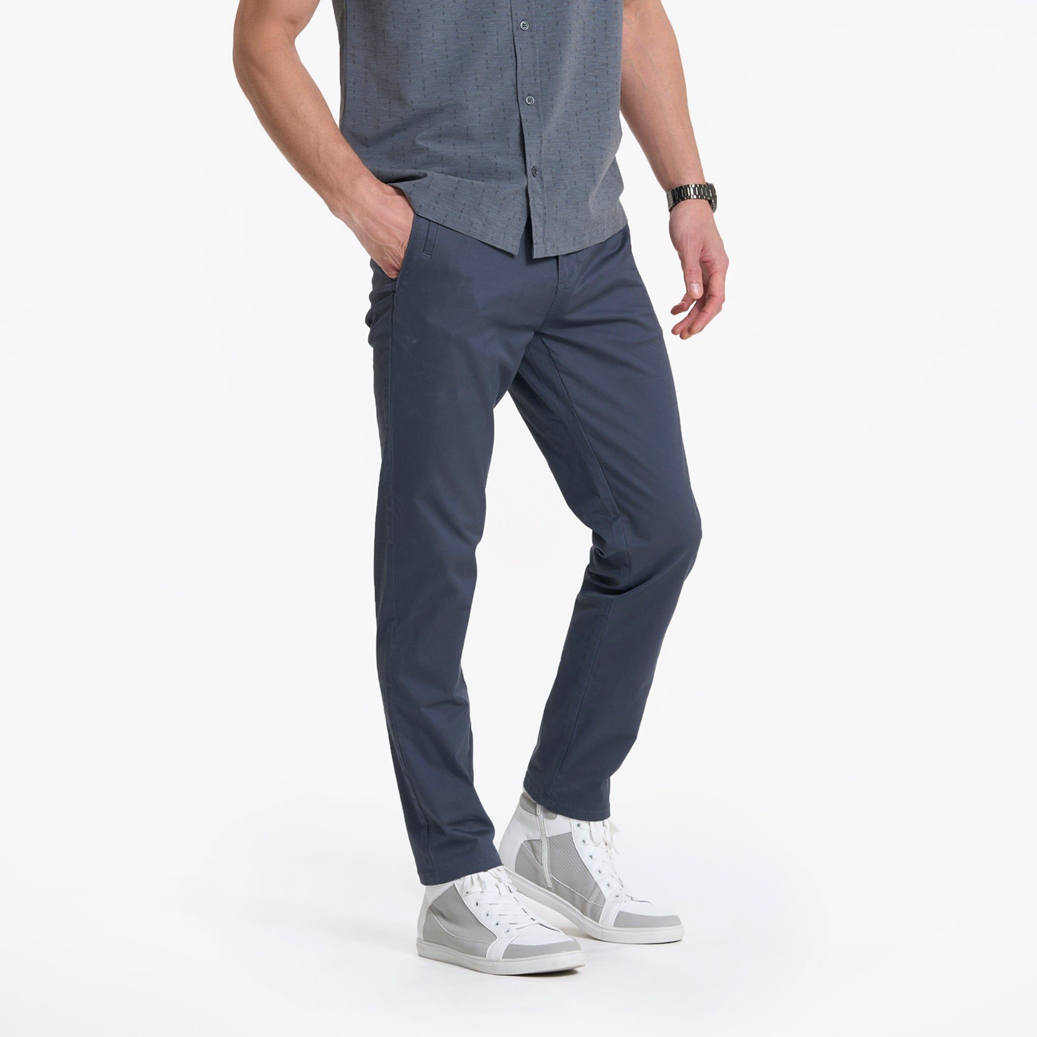 Collins Chino Pant | Azure sold by Vuori product image thumbnail 4