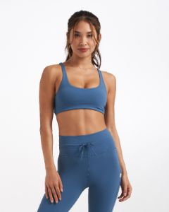 Yosemite Bra | Pool Blue sold by Vuori