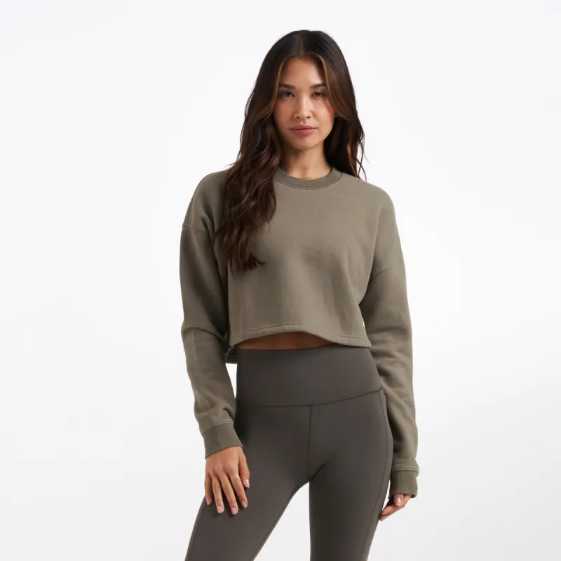 Restore Crop Crew | Light Oregano sold by Vuori