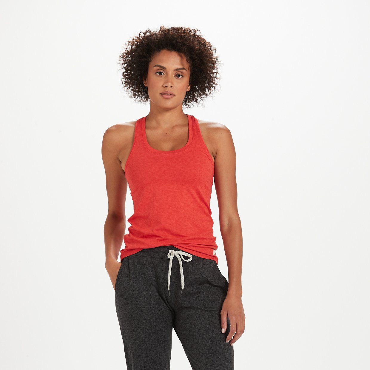 Lux Performance Tank | Melon Heather sold by Vuori