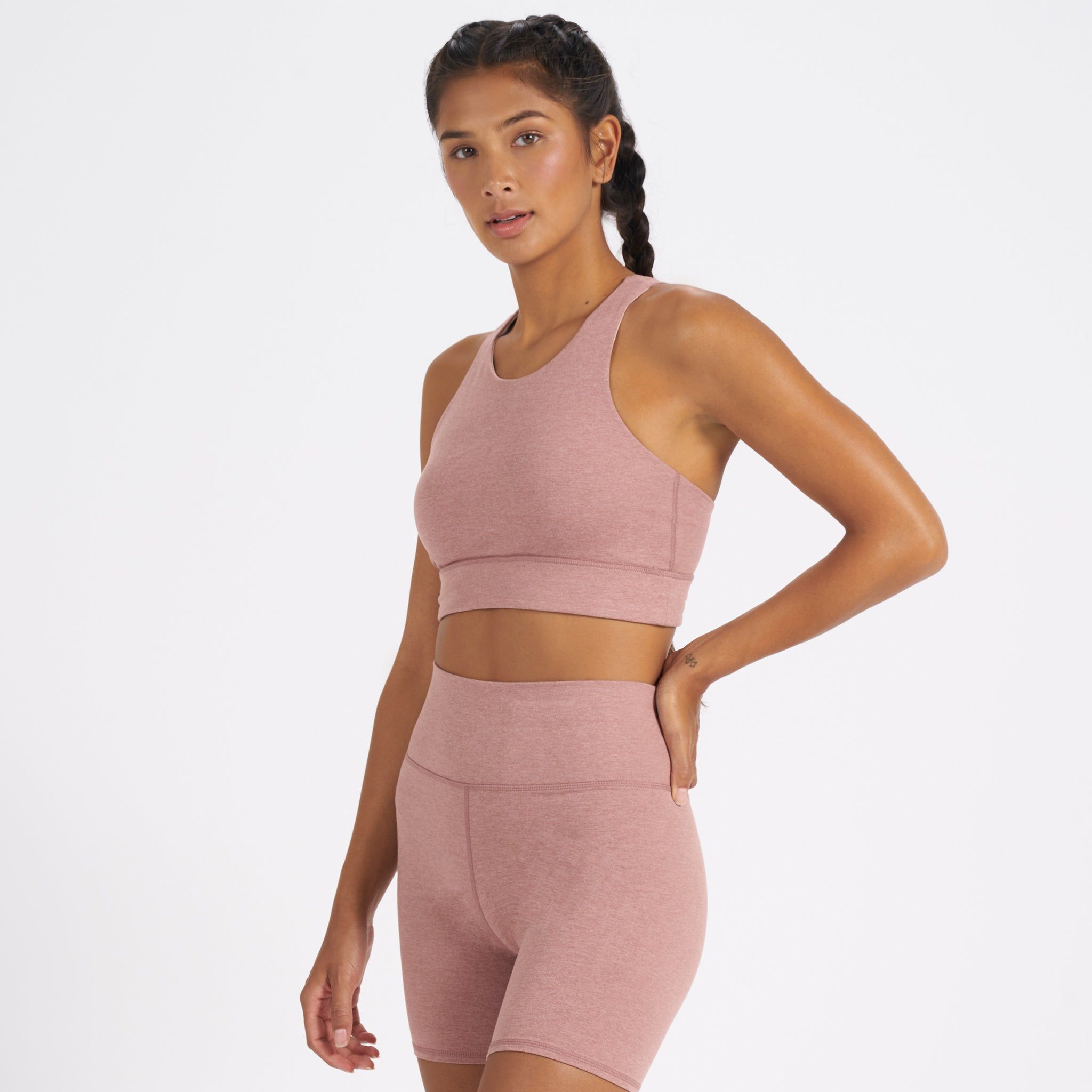 Elevation Bra | Burnt Clay Heather sold by Vuori