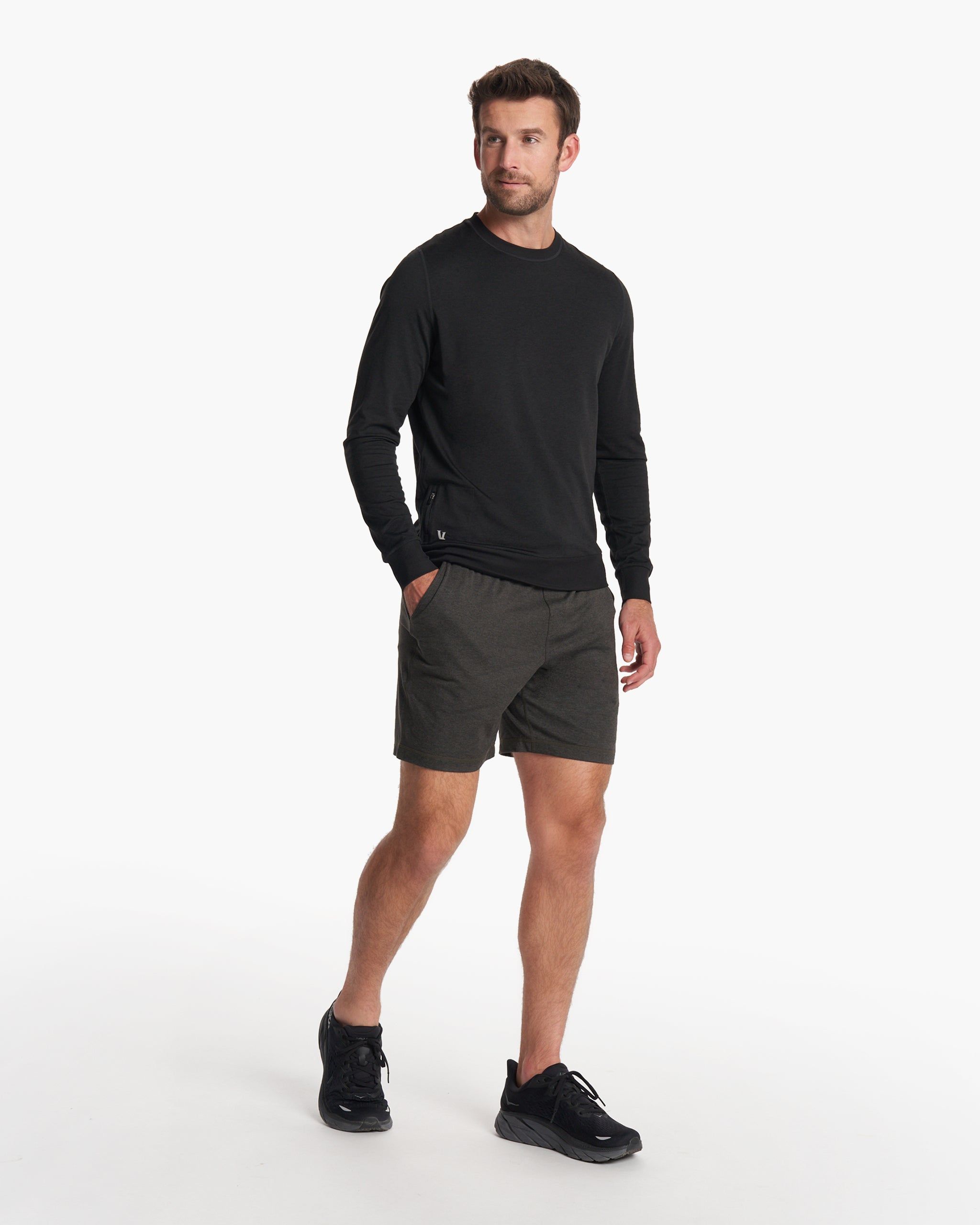 Ponto Performance Crew | Black Heather sold by Vuori product image thumbnail 4
