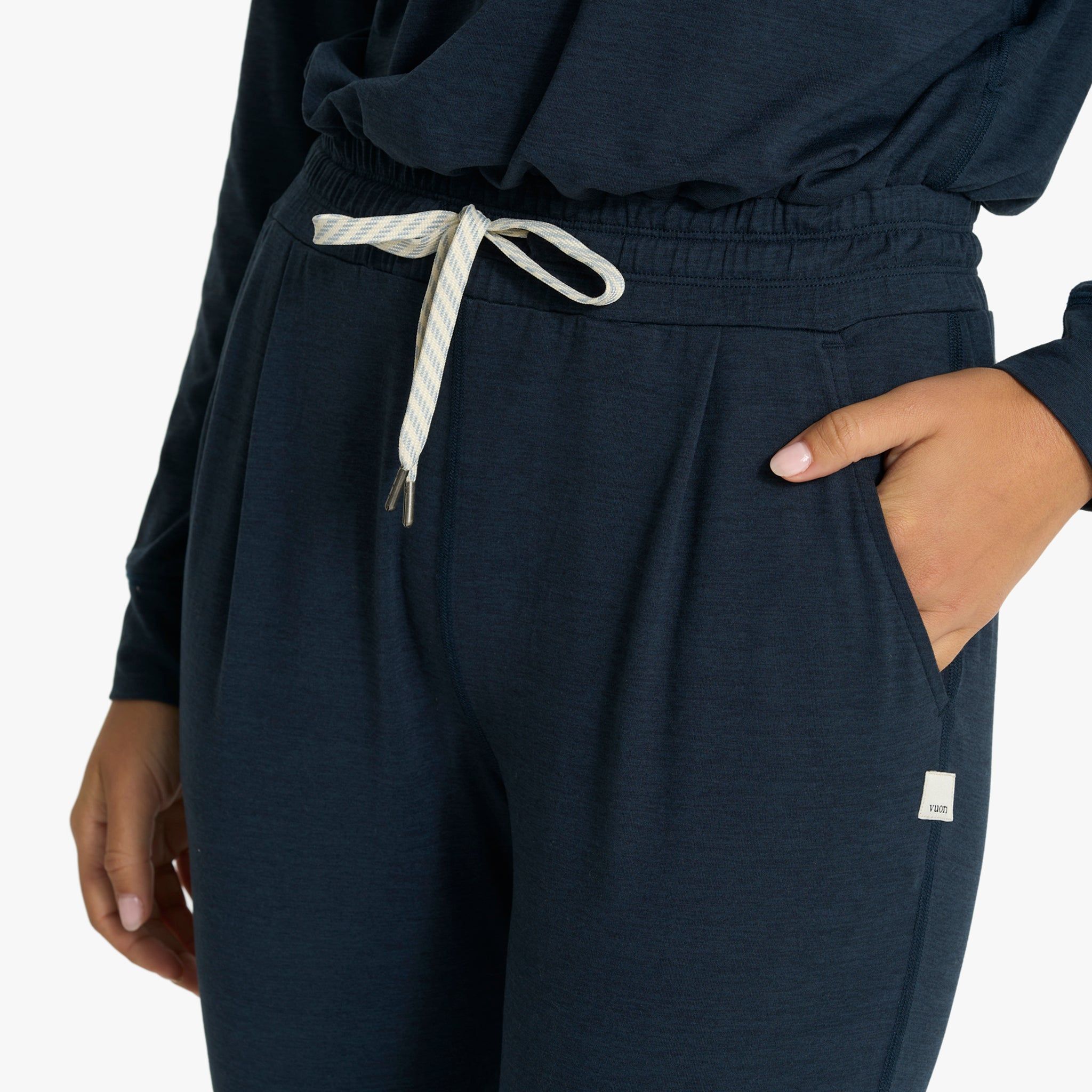 Lux Henley Jumpsuit | Ink Heather sold by Vuori product image thumbnail 6