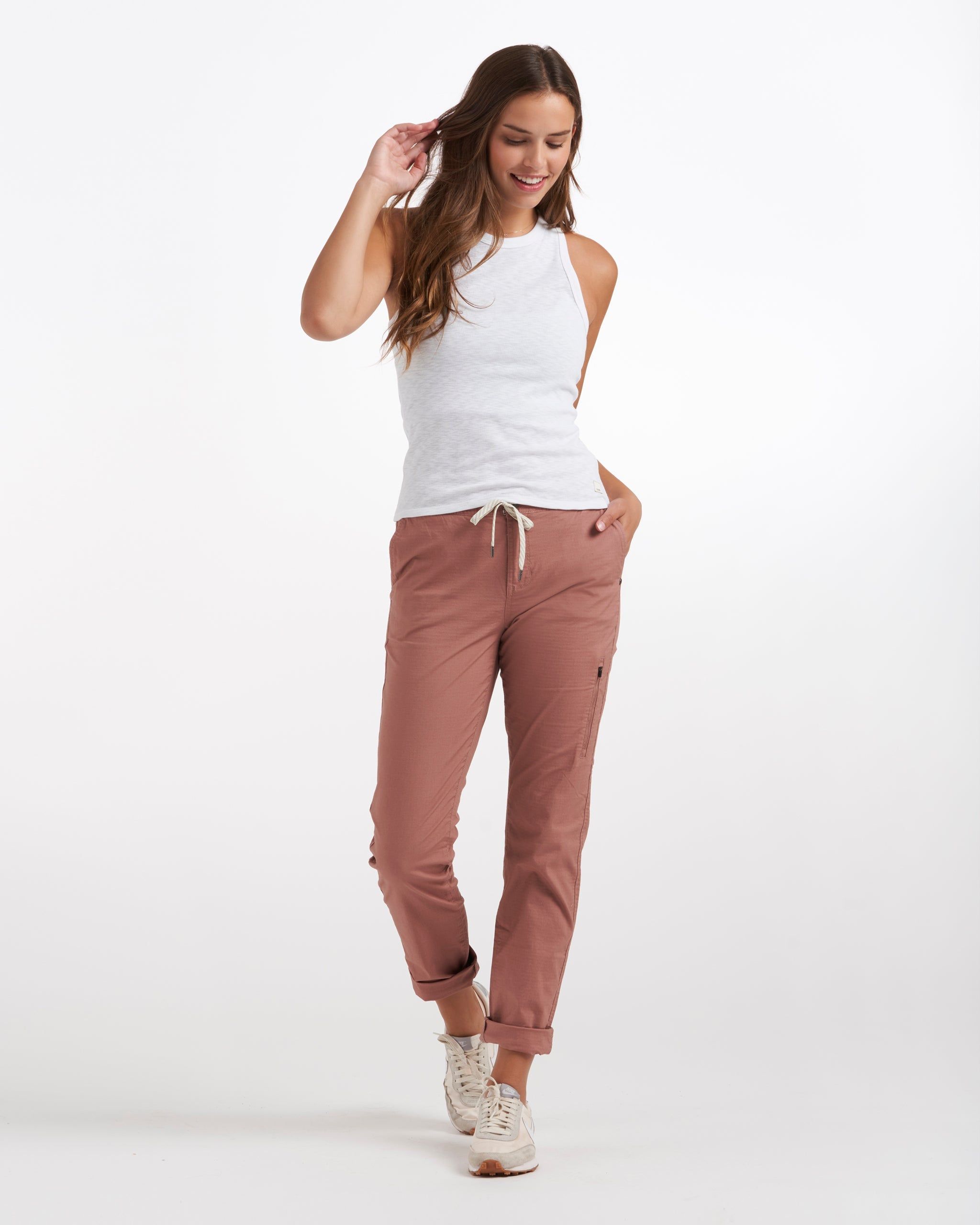 Womens Ripstop Pant - Long | Light Terracotta sold by Vuori product image thumbnail 5