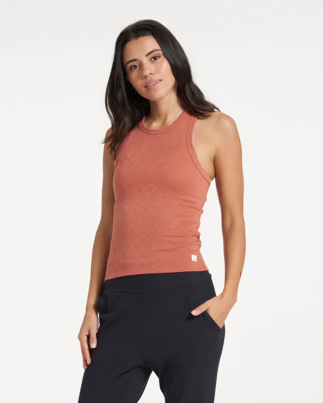 Sunrise High Neck Tank | Cinnamon sold by Vuori