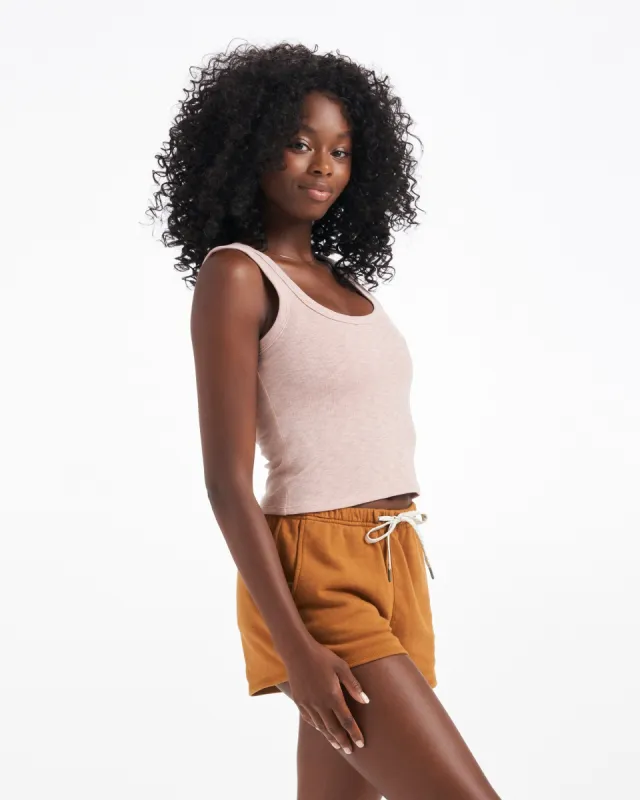 Sunrise Crop Tank | Dogwood sold by Vuori