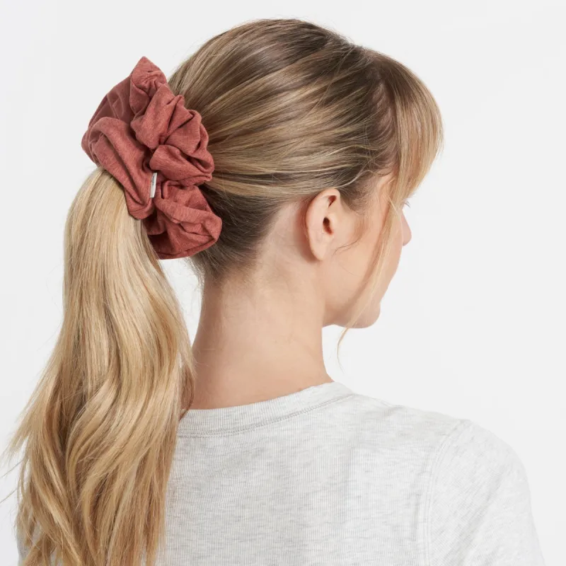 Halo Oversized Scrunchy | Cinnamon Heather sold by Vuori