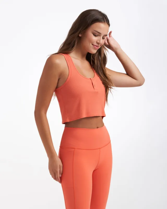 Cove Crop Tank | Grapefruit sold by Vuori