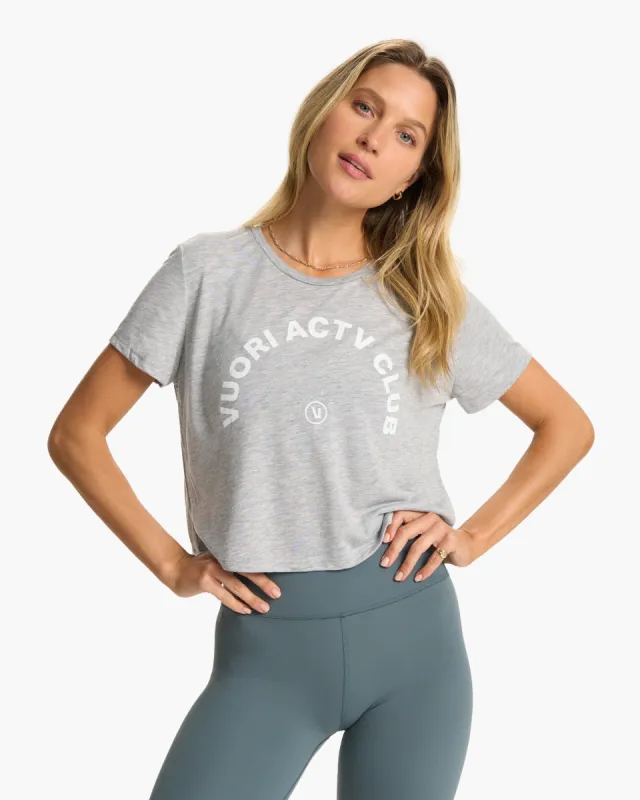 ACTV Club Tee 2.0 | Heather Grey sold by Vuori
