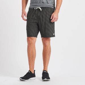 Kore Short | Evergreen Black Stripe sold by Vuori