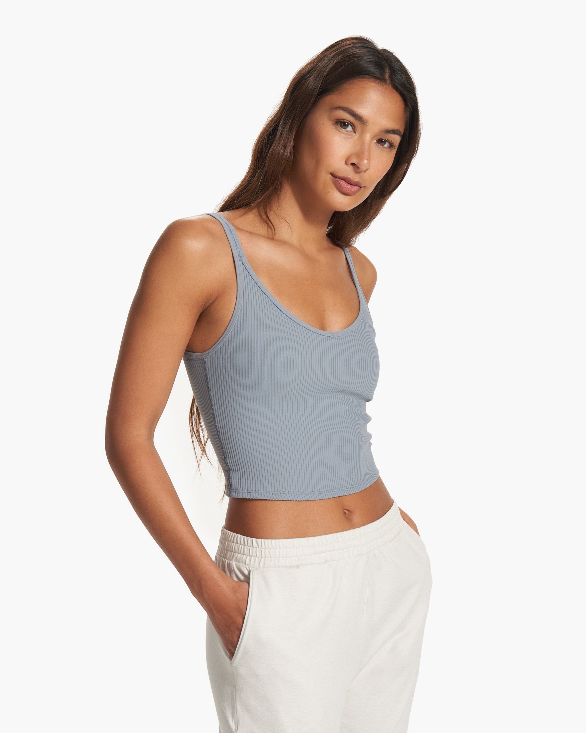 Rib Crop Tank | Flint sold by Vuori product image thumbnail 3