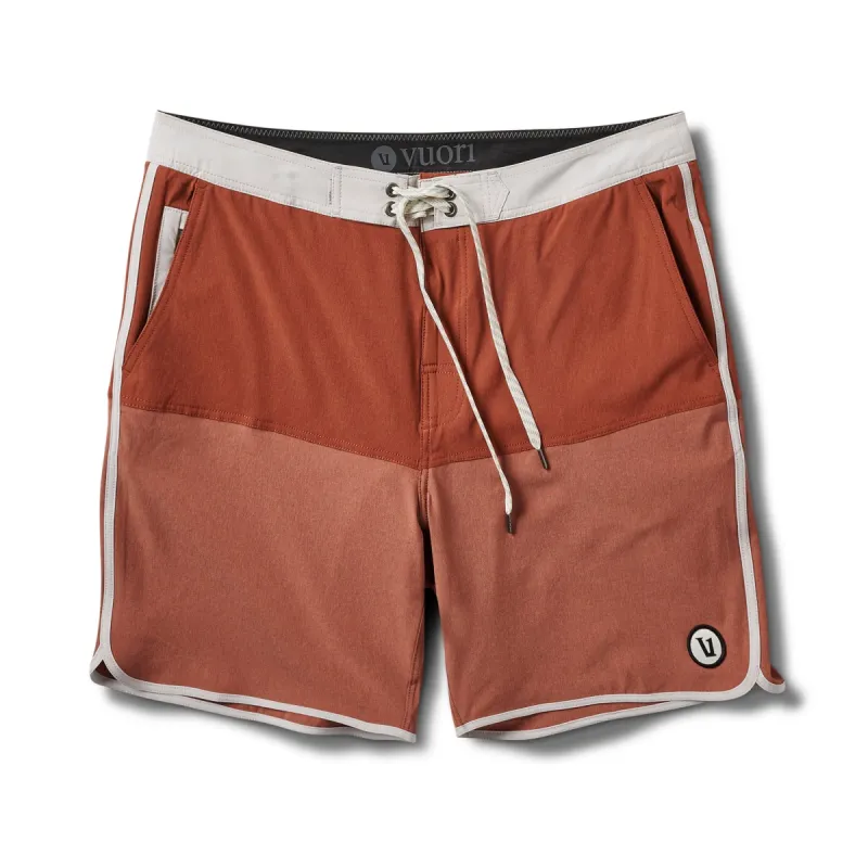 Cruise Boardshort | Dark Penny Linen Texture Block sold by Vuori