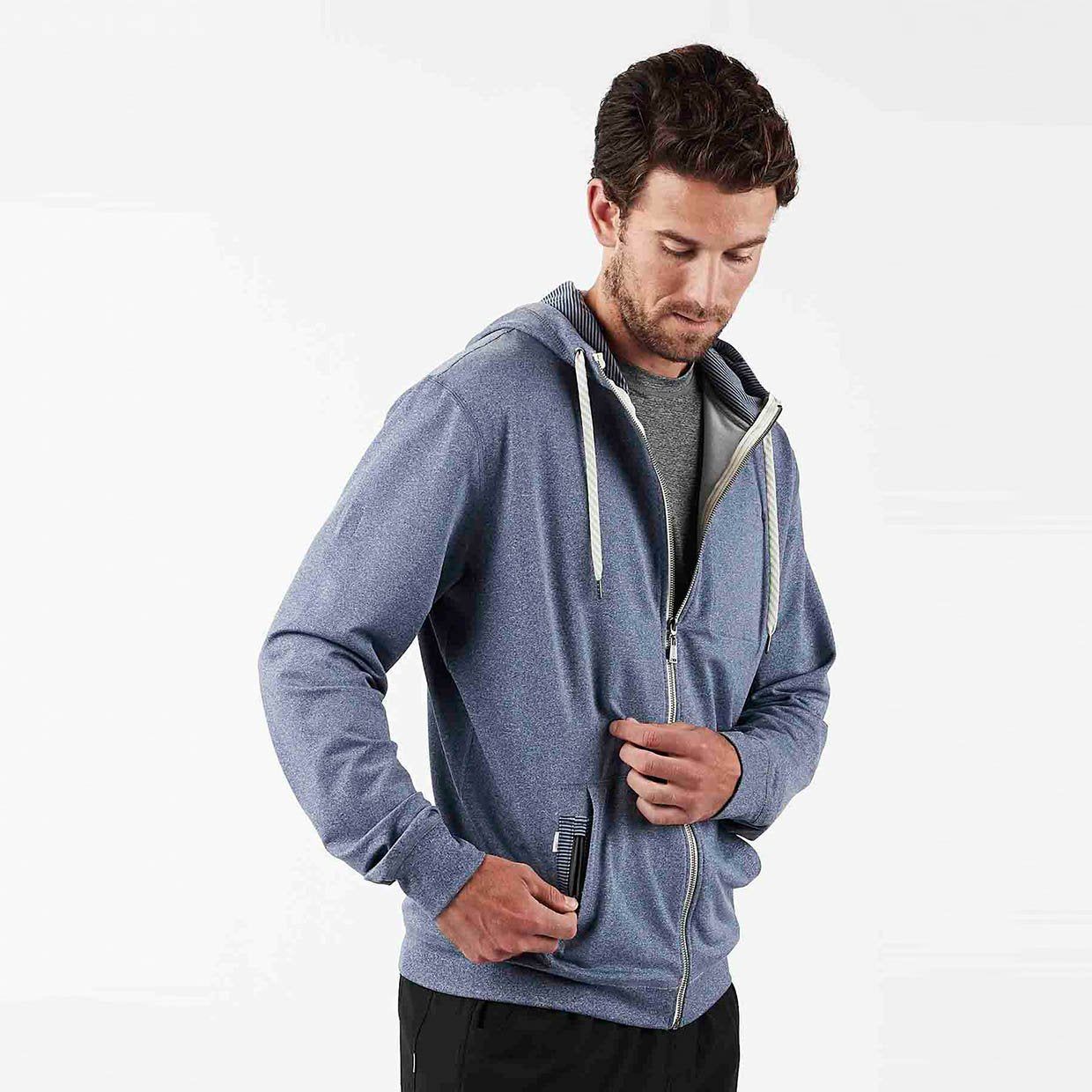 Movement Hoodie | Navy Heather sold by Vuori product image thumbnail 4