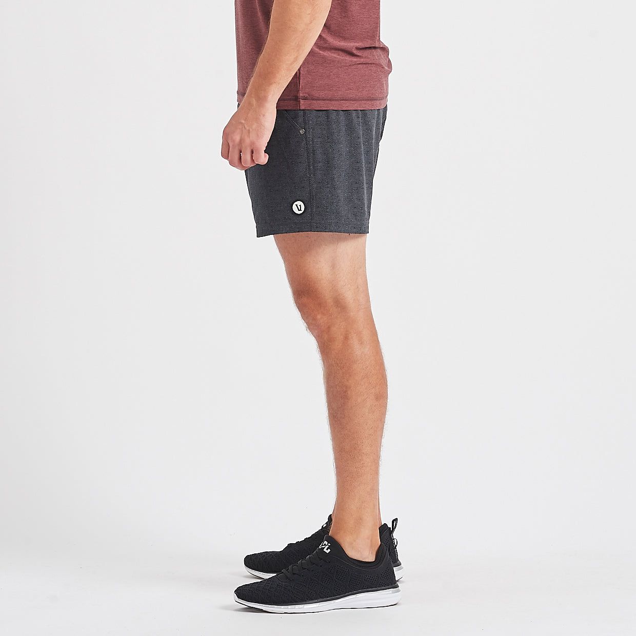 Kore Short 5" | Charcoal Twill Texture sold by Vuori product image thumbnail 3