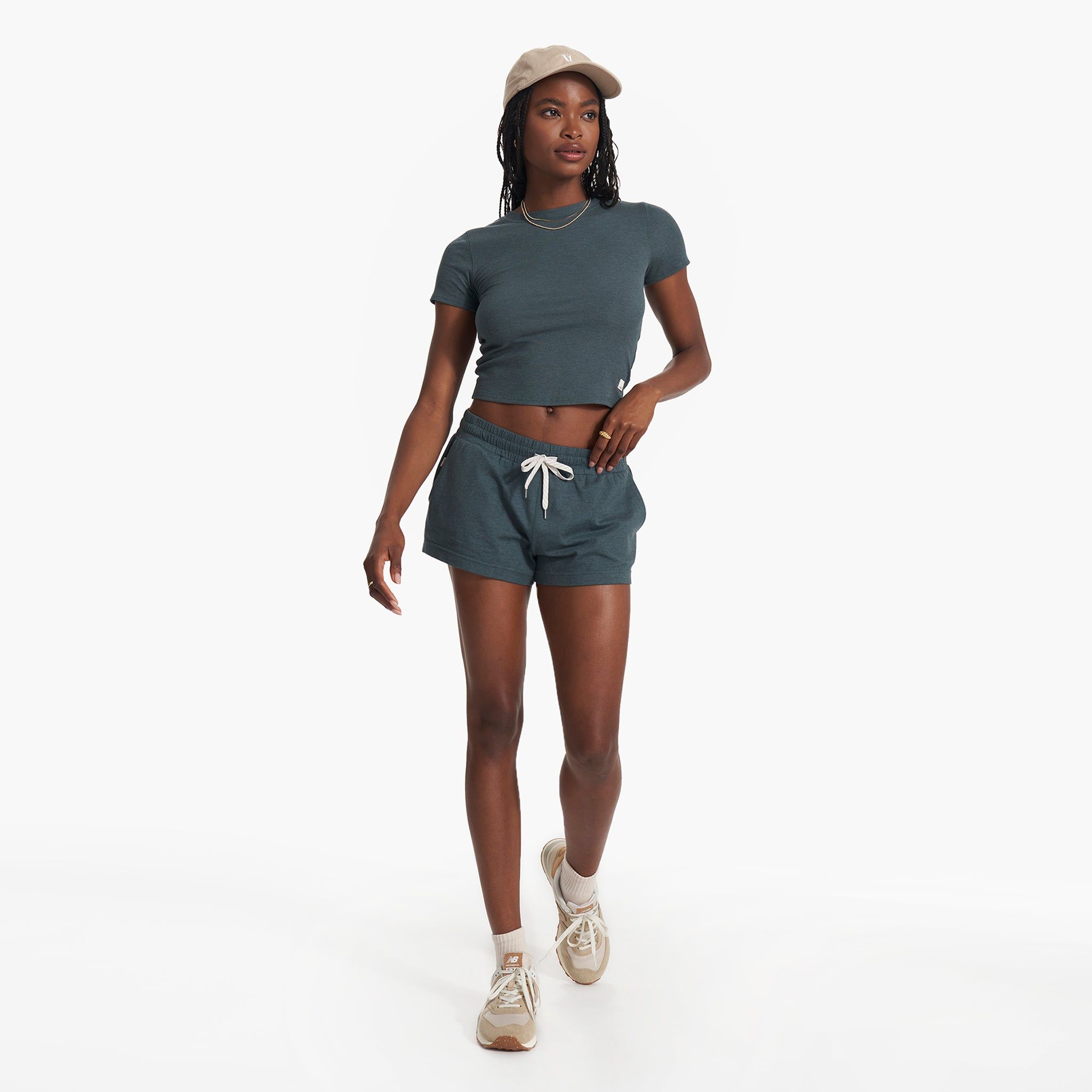 Pose Fitted Tee | Stone Heather sold by Vuori product image thumbnail 5