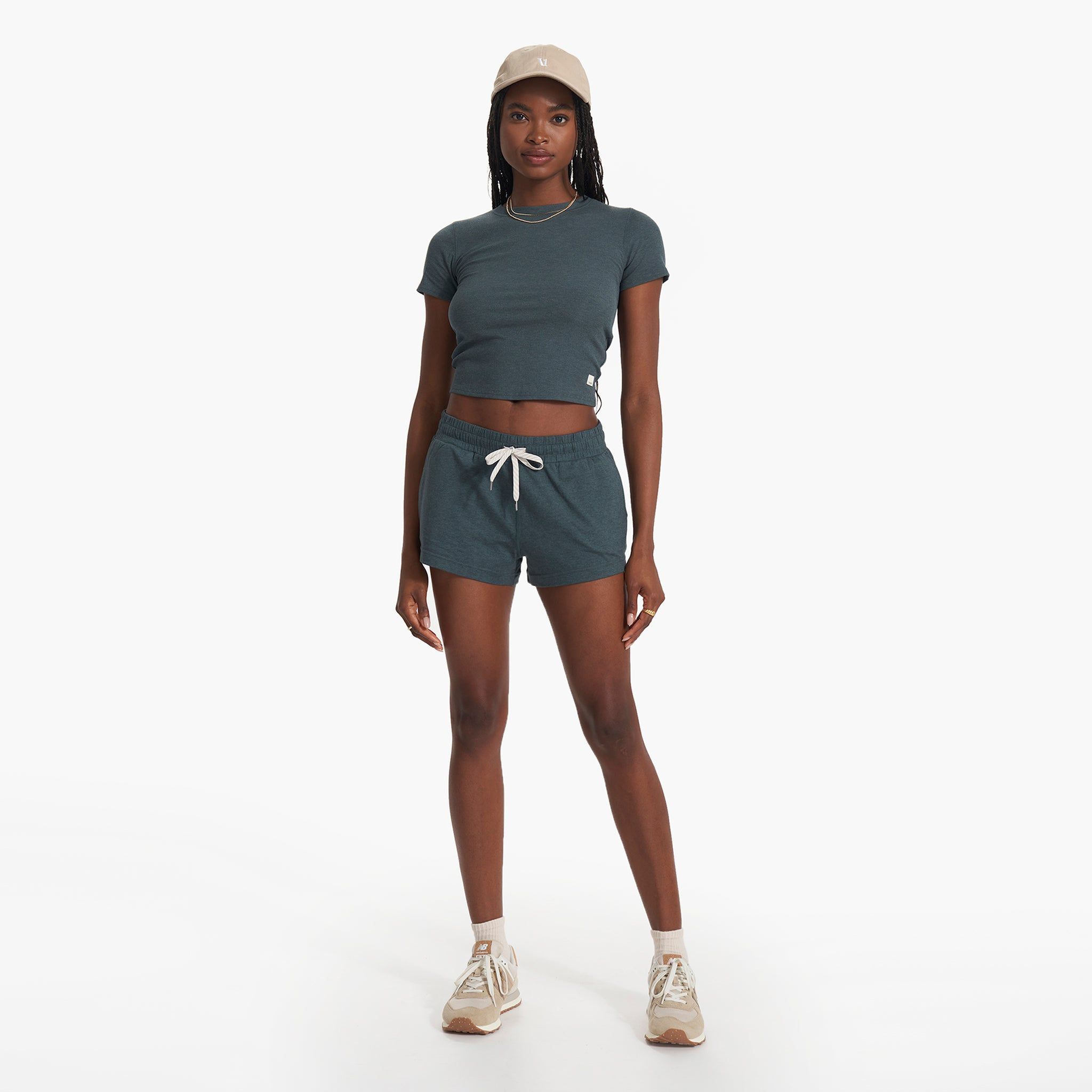 Pose Fitted Tee | Stone Heather sold by Vuori product image thumbnail 4