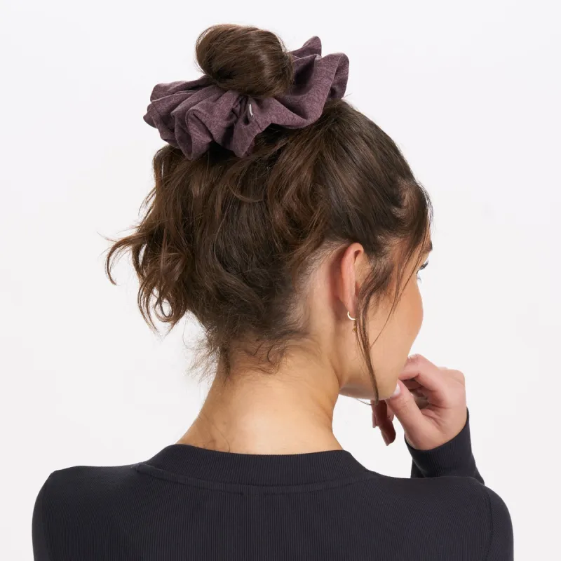 Halo Oversized Scrunchy | Smoked Plum Heather sold by Vuori