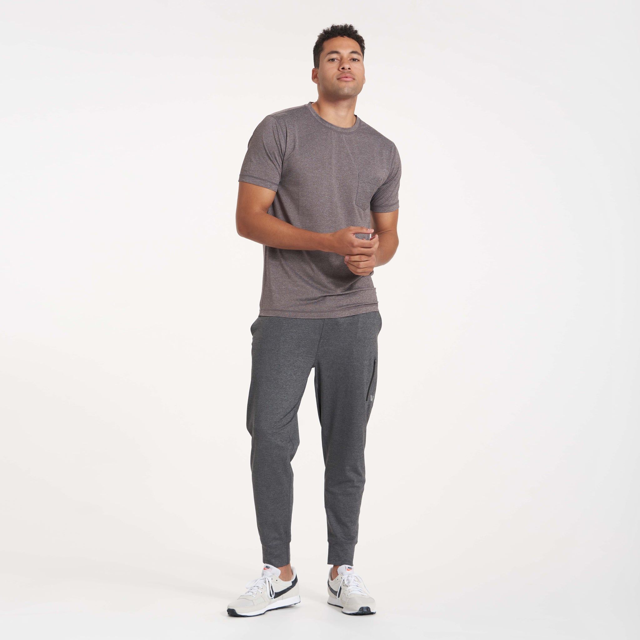 Tradewind Performance Tee | Quartz Heather sold by Vuori product image thumbnail 5