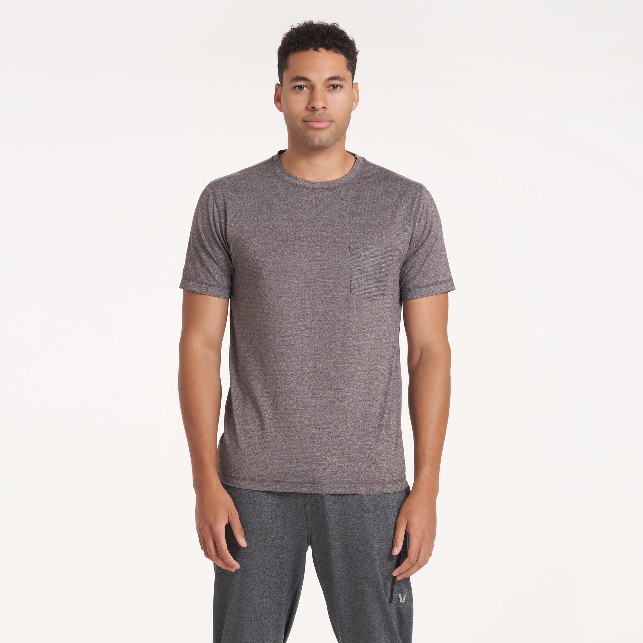Tradewind Performance Tee | Quartz Heather sold by Vuori product image thumbnail 2