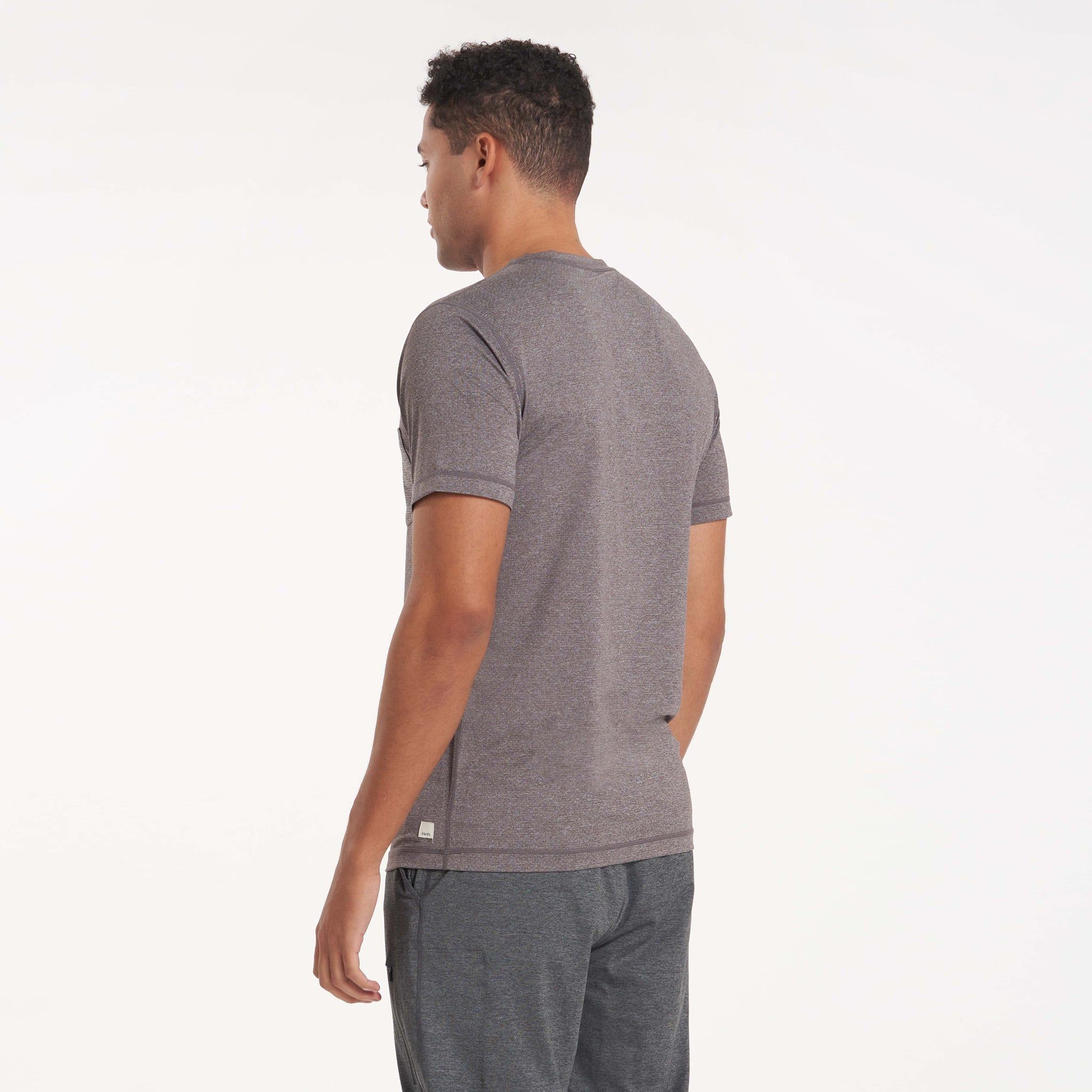 Tradewind Performance Tee | Quartz Heather sold by Vuori product image thumbnail 3