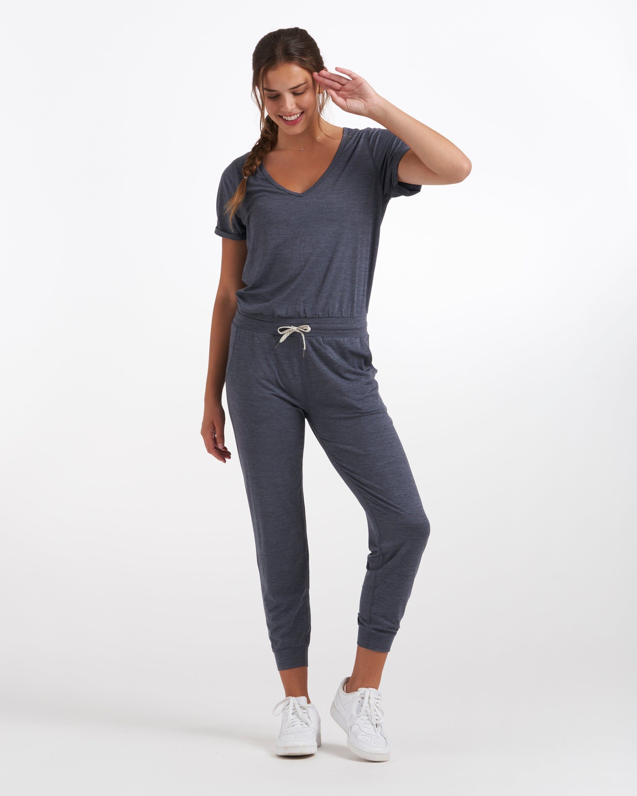 All Day Jumpsuit | Azure Heather sold by Vuori product image thumbnail 4