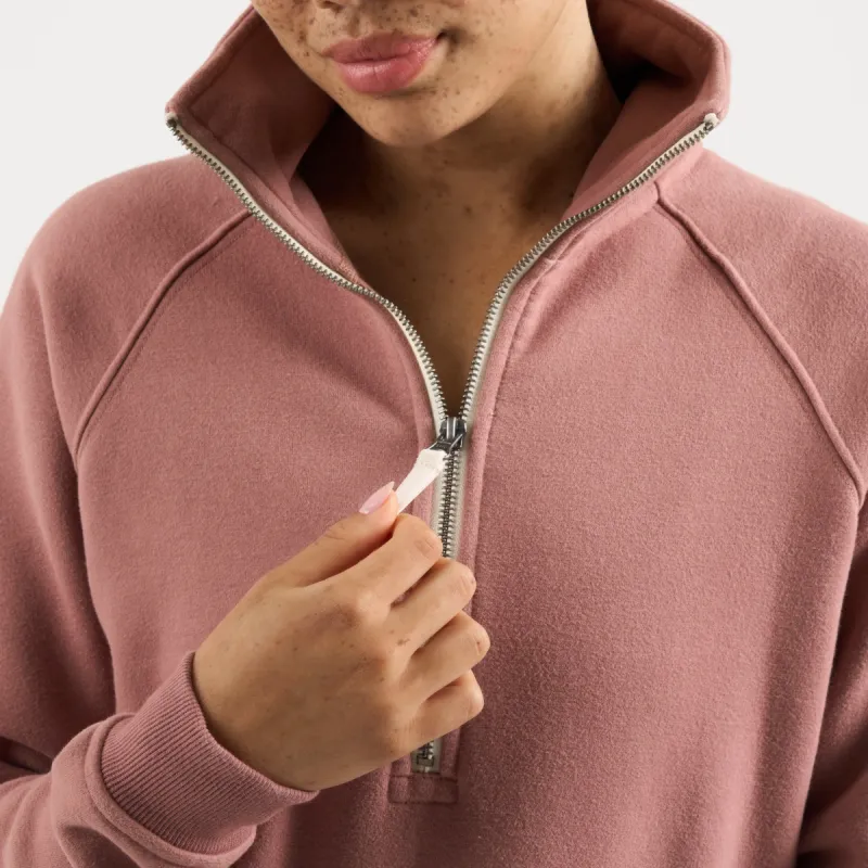 Restore Half Zip | Light Terracotta sold by Vuori