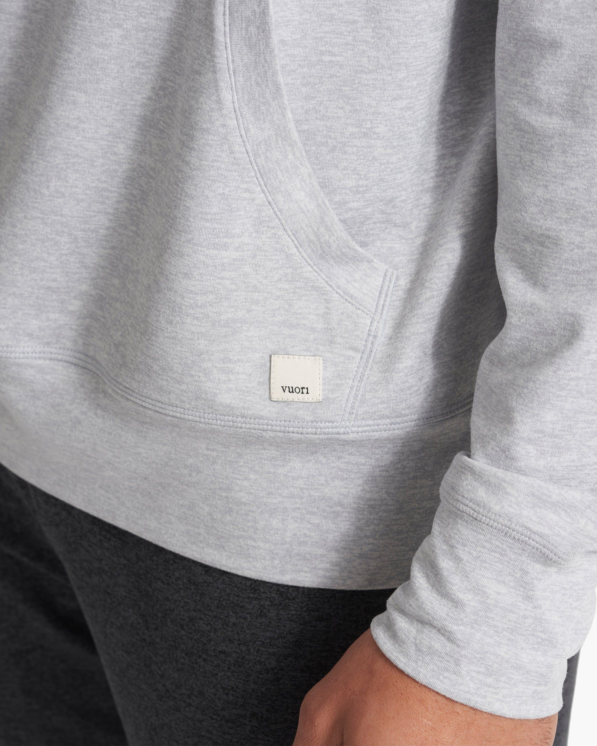 Ponto Performance Half Zip Hoodie | Platinum Heather sold by Vuori product image thumbnail 5