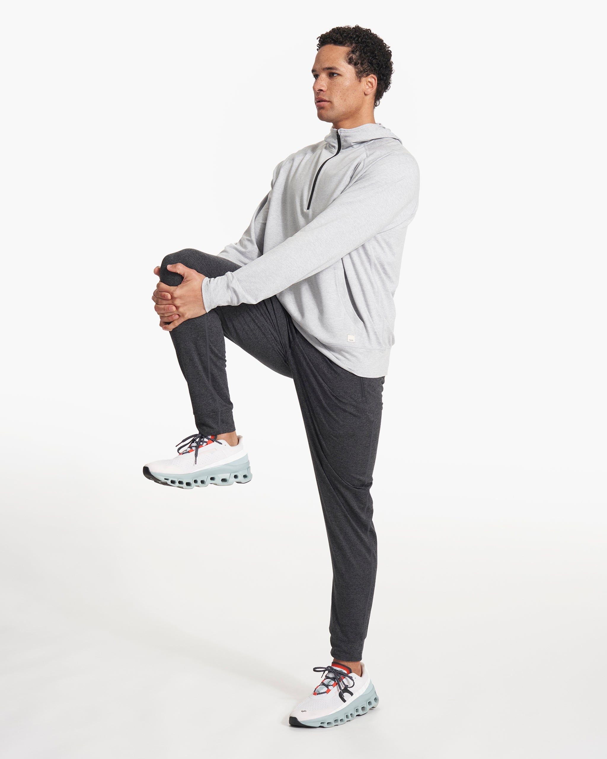Ponto Performance Half Zip Hoodie | Platinum Heather sold by Vuori product image thumbnail 6